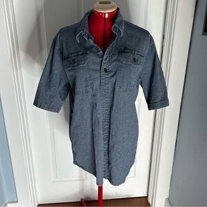 Wrangler Men's Denim Shirt short sleeves Large